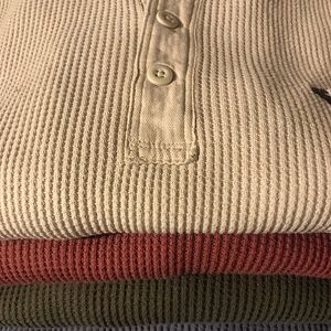 A$F Logo Waffle Henley [{Bundle}]